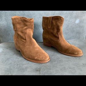 Isabel Marant - Crisi Suede Beige Flat Booties